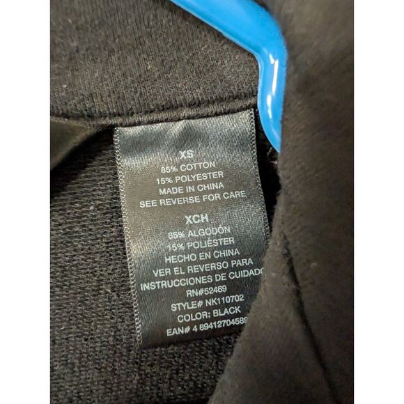 Vintage Norma Kamali Motorcycle Jacket Women’s XS Black Asymmetric Front Zip - Picture 4 of 6